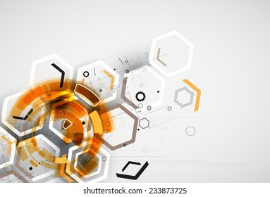 Integration and innovation technology. Best ideas for Business presentation model