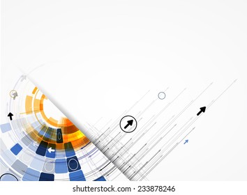 Integration and innovation technology. Best ideas for Business presentation model