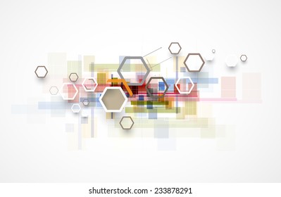 Integration and innovation technology. Best ideas for Business presentation model