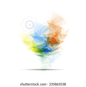 Integration and innovation technology. Best ideas for Business presentation model