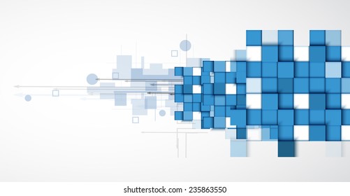 Integration and innovation technology. Best ideas for Business presentation model