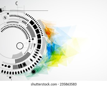 Integration and innovation technology. Best ideas for Business presentation model