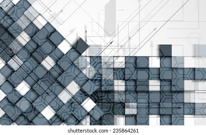 Integration and innovation technology. Best ideas for Business presentation model
