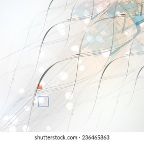 Integration and innovation technology. Best ideas for Business presentation model