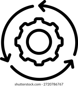 Vector de ilustración de icono de línea de integración
