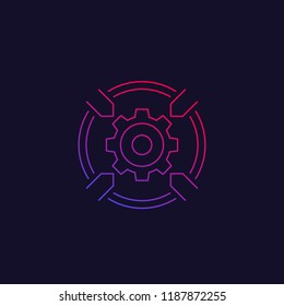 Integration system, software icon, linear