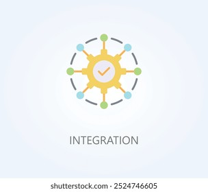 Integration Vector, Icon Or Logo Sign Symbol Illustration