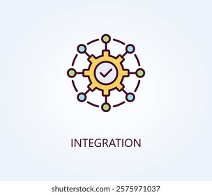 Integration Vector, Icon Or Logo Sign Symbol Illustration