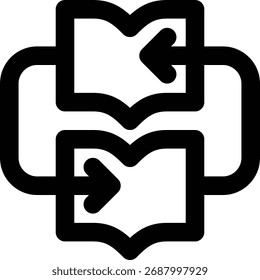 Integrative Learning, Integration, Combine Outline Icon