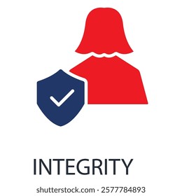 integrity flat icons  symbol vector elements for infographic web