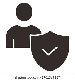 Vetor de Ilustração do Ícone de Glifo de Integridade