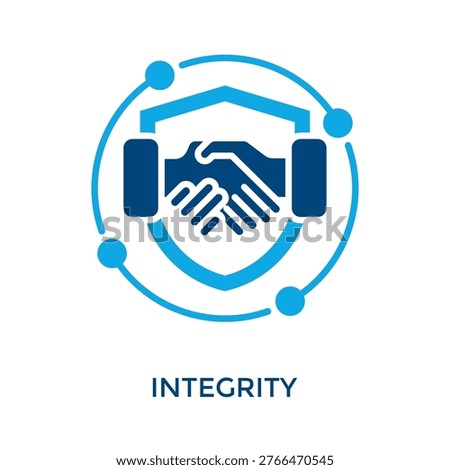 Integrity Icon Dual Tone Style. Vector Illustration For Graphic Design