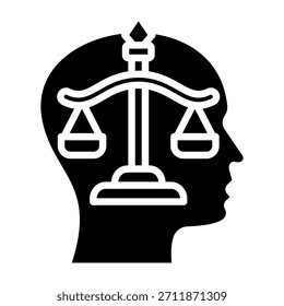 Integrity Icon Glyph Style Vector Illustration
