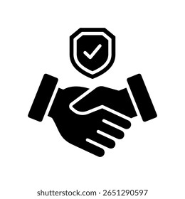 Icono de integridad Ilustración vectorial de glifos
