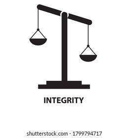 Integrity icon isolated vector design