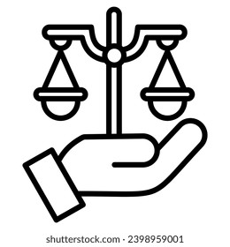Integrity Icon line vector illustration