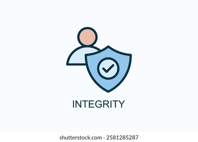 Integrity Icon Or Logo Isolated Illustration