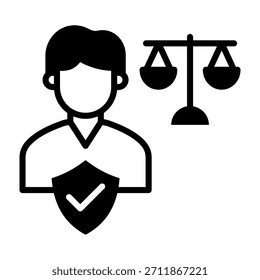 Integrity Icon Mixed Style Vector Illustration