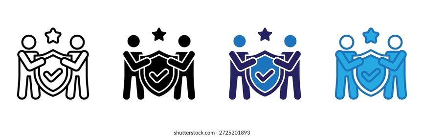 Integrity Icon Multi Style Vector Illustration