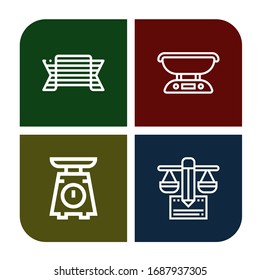 conjunto de iconos de integridad. Iconos de Colección de Orgullo, Escala, Equilibrio