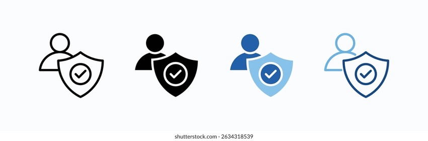 Integrity Icon Sheet Multiple Style Collection Isolated Vector