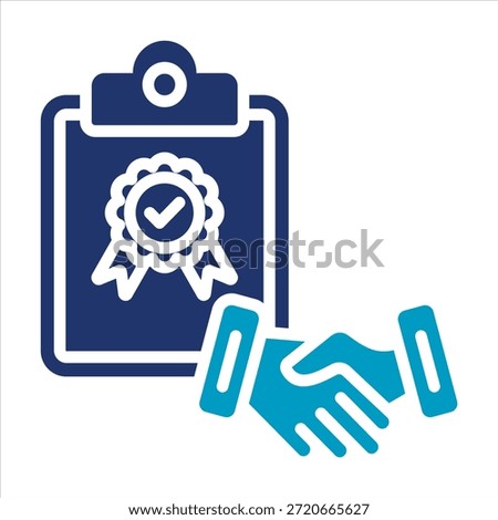 Integrity Icon. Simple Vector Glyph Duotone Illustration.