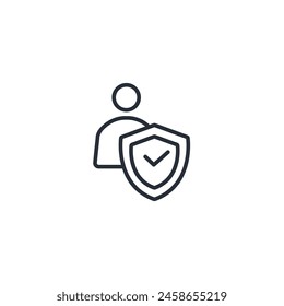 integrity icon. vector.Editable stroke.linear style sign for use web design,logo.Symbol illustration.