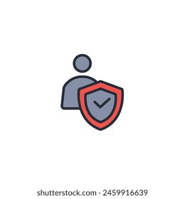 integrity icon. vector.Editable stroke.linear style sign for use web design,logo.Symbol illustration.