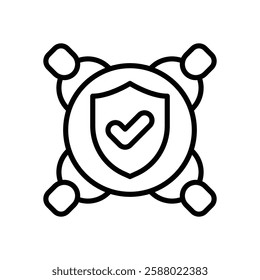 integrity line icon. vector icon for your website, mobile, presentation, and logo design.