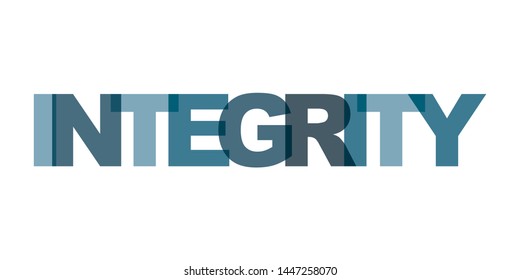 Integrity Management Business Card Text Modern Stock Vector (Royalty ...