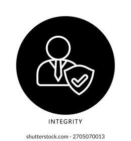 Integrity Mini Illustration Icon. Use For Modern Concept, Print, Ui, Ux Kit, Web And App Development. Vector Related To Business Finance, Management And More