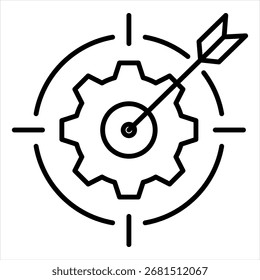 Vector de ilustración de icono de contorno de integridad