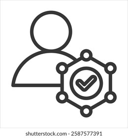 Integrity Outline Icon Vector Illustration
