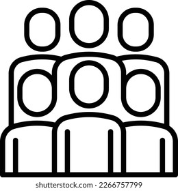 Integrity thin line icon: teamwork, social group. Modern vector illustration.