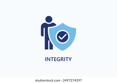 Integrity Vector Icon Or Logo Illustration.