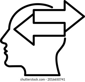 Inteligence Vector Line Icon Design 
