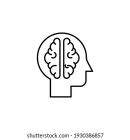 inteligent icon vector illustration. business line icon. isolated on white background