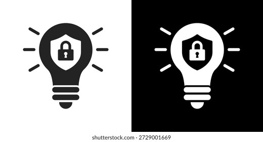 Ícone De Propriedade Intelectual Define Coleção De Estilos Diferentes.