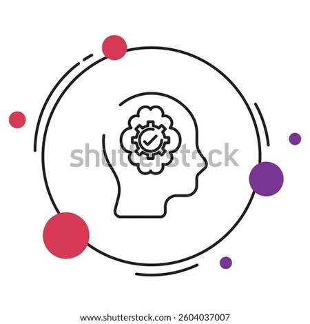 Intellect Icon, Harnessing the Power of Intellect, Elevate Your Thinking The Path to Greater Intellect, vector