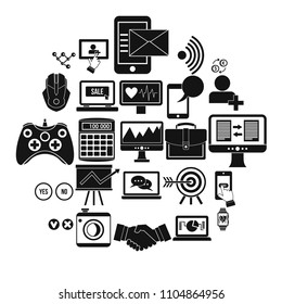 Intellect icons set. Simple set of 25 intellect vector icons for web isolated on white background