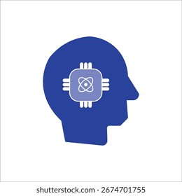Iconos del intelecto. color simple del Vector
