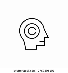 intellectual brainy icon sign vector
