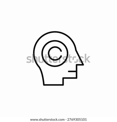 intellectual brainy icon sign vector