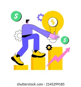 Intellectual capital abstract concept vector illustration. Intellectual wealth, structural capital, company human resources investment, money-making sources, enterprise brains abstract metaphor.