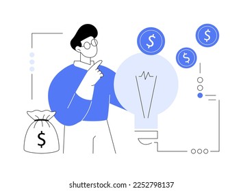 Intellectual capital abstract concept vector illustration. Intellectual wealth, structural capital, company human resources investment, money-making sources, enterprise brains abstract metaphor.