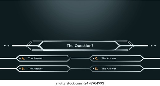 Intellectual game question background. Quiz template background template. This design suitable for education, answer or question.