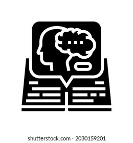 intellectual history glyph icon vector. intellectual history sign. isolated contour symbol black illustration