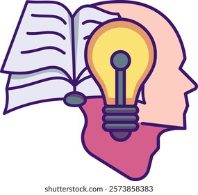 Intellectual Humility Icon - Lineal Color Style - Critical Thinking Theme