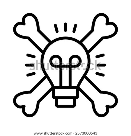 Intellectual Piracy Icon Element For Design