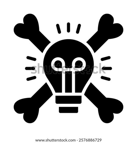 Intellectual Piracy Icon Element For Design